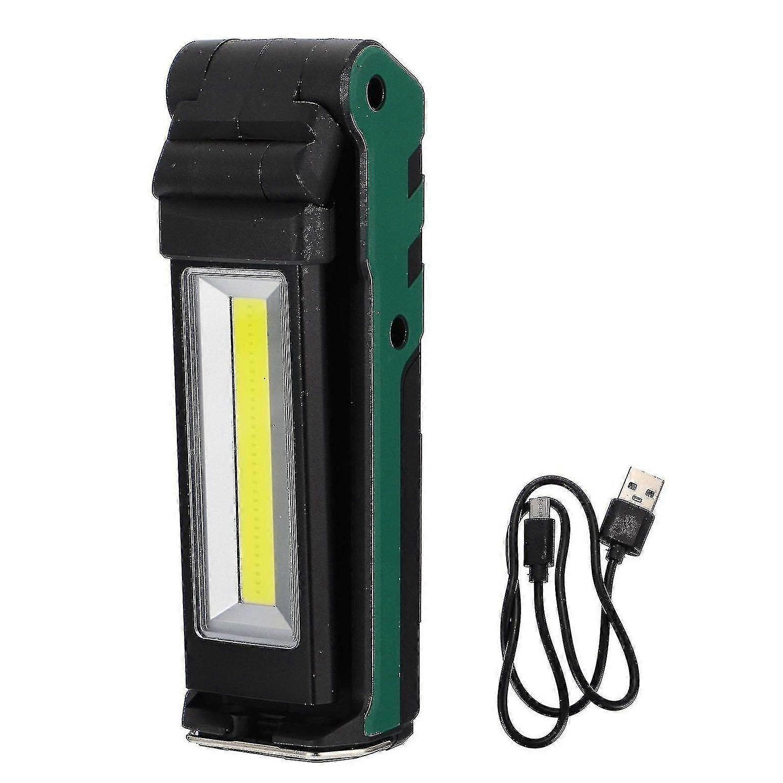 Rechargeable COB LED Work Light - Portable Torch for Car Maintenance & Emergency Use - 240-400 Lumens