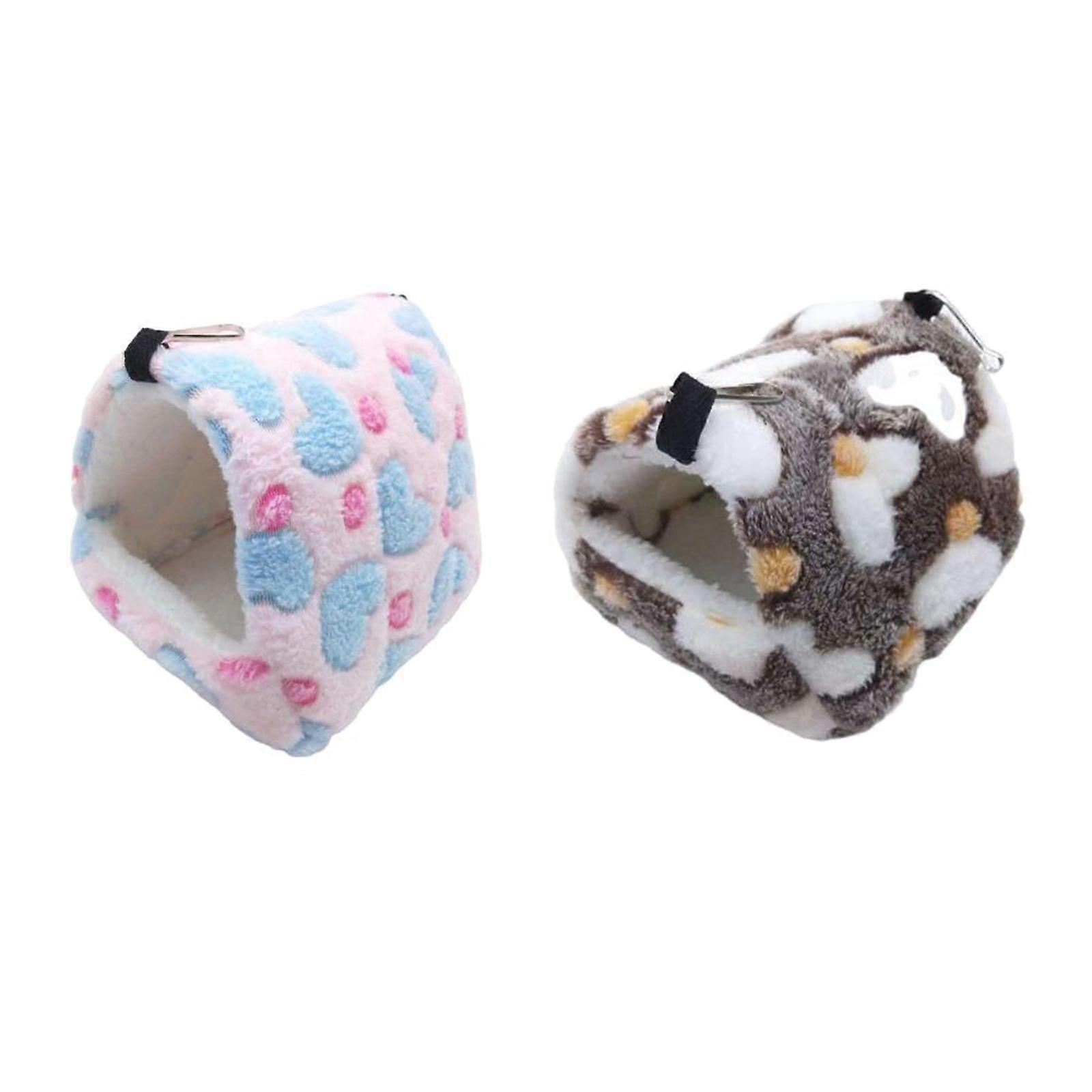 2 stykker fortykket plysj hamster seng rede hule gjemmested sovende hamster hus