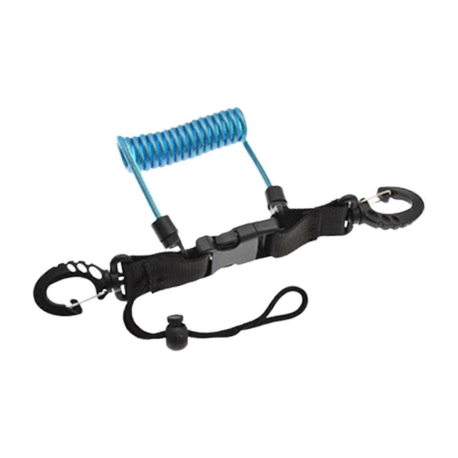 Dive Snappy of Coil Lanyard Loss Resistant Spring Coil Rope Cameras with Clips