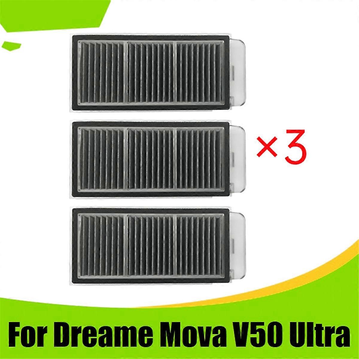 3PCS HEPA Filter Kit for V50 Ultra Filter Robot Vacuum Parts