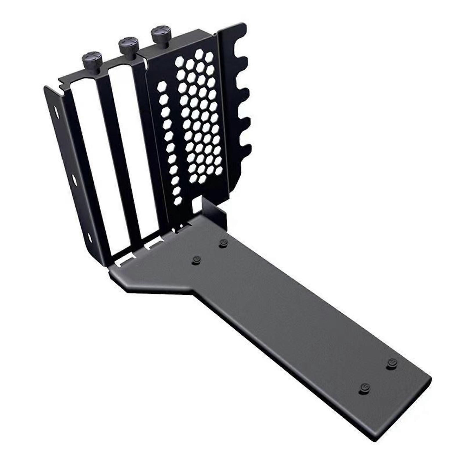 PCIe 4.0 Graphics Card Vertical Mounting Bracket, Durability Metal GPU Holder for PC Computer Support 3090 4090