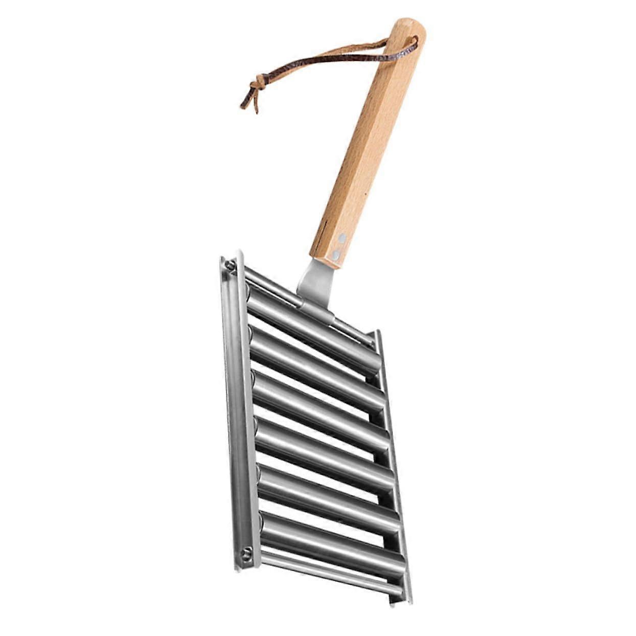 Multisausage baking rack, hot dog rolling machine, portable grill frame for outdoor activities