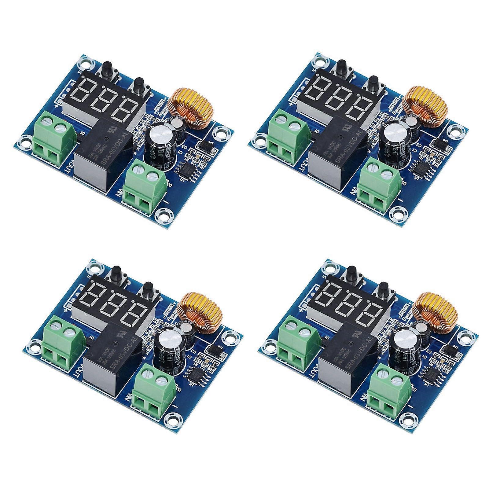 Pack of 4 XHM609 Battery Monitors DC 12V36V with Low Voltage ShutOff