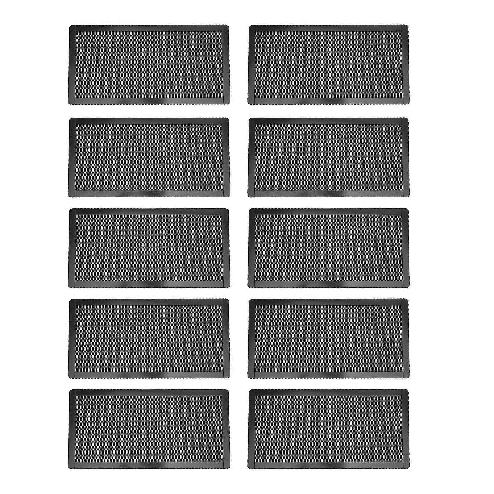 10pcs PC Fan Dust Mesh Filter PVC Computer PC Case Dust Proof Filter Cover Magnetic Black 120x240mm