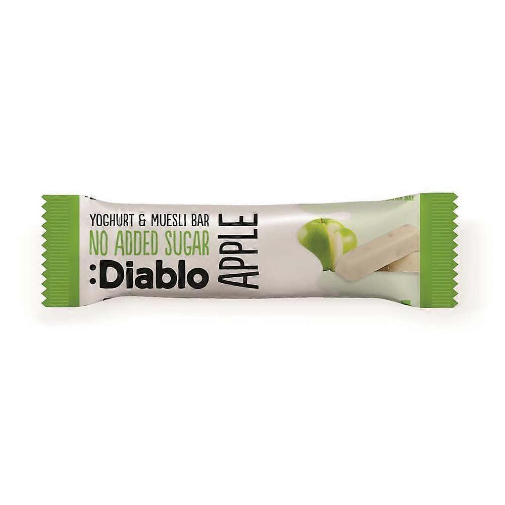 Diablo Sugar Free Diablo Yoghurt coated Apple Muesli Bar 30g
