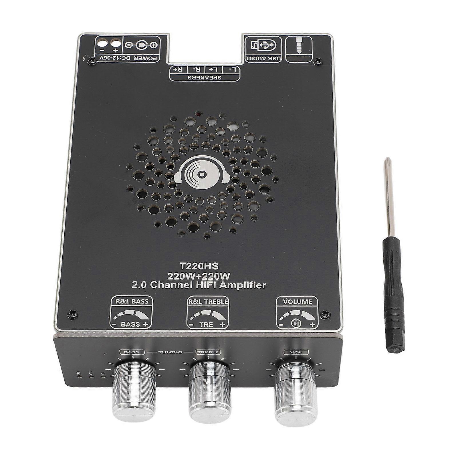 T220HS Bluetooth HiFi Power Amplifier Board 220W Stereo with Advanced TI Chipset