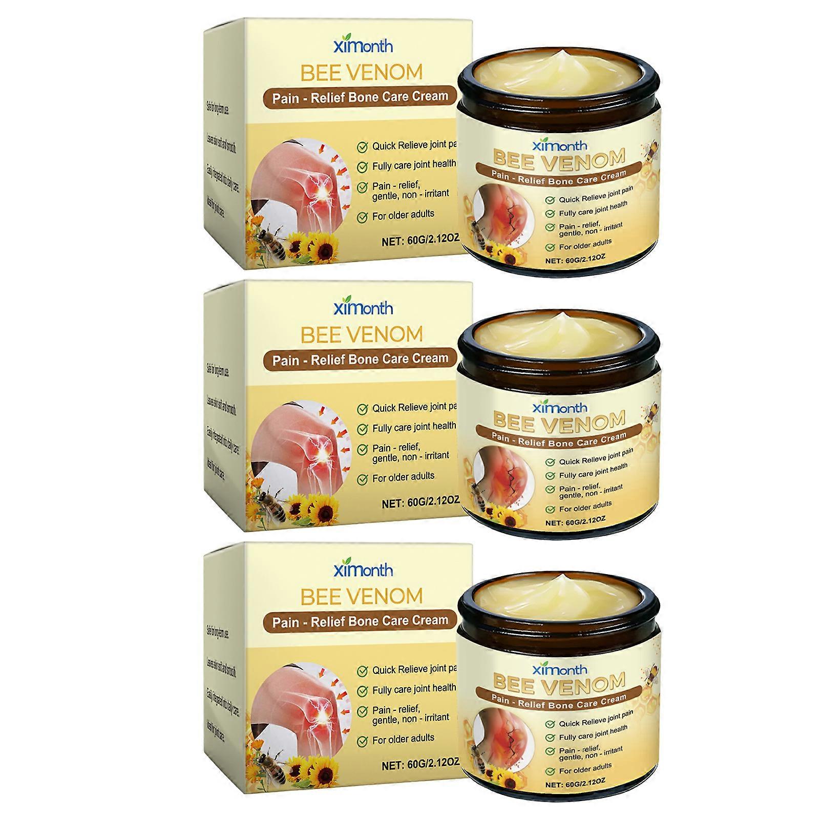 Bee Venom Joint Massage Cream - Advanced Joint and Bone Cream, Joint & Muscle Soothing, Bee Venom Cream for Back, Knee, Hands, Neck, Feet