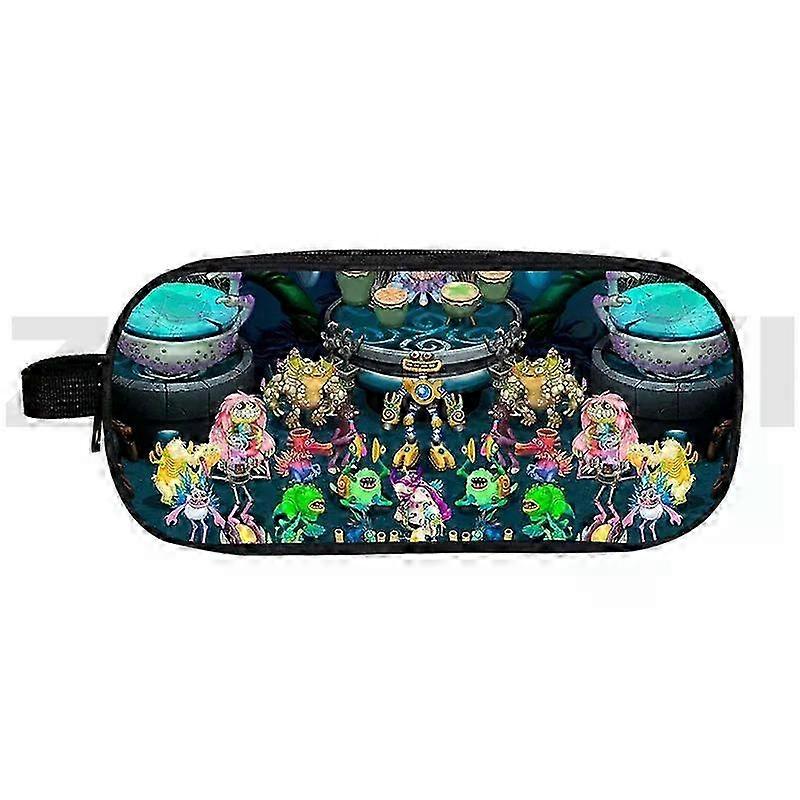 学用品や化粧品を整理するためのMy Singing Monstersケースペンシルバッグ、同様のビデオゲームアクセサリーと互換性があります