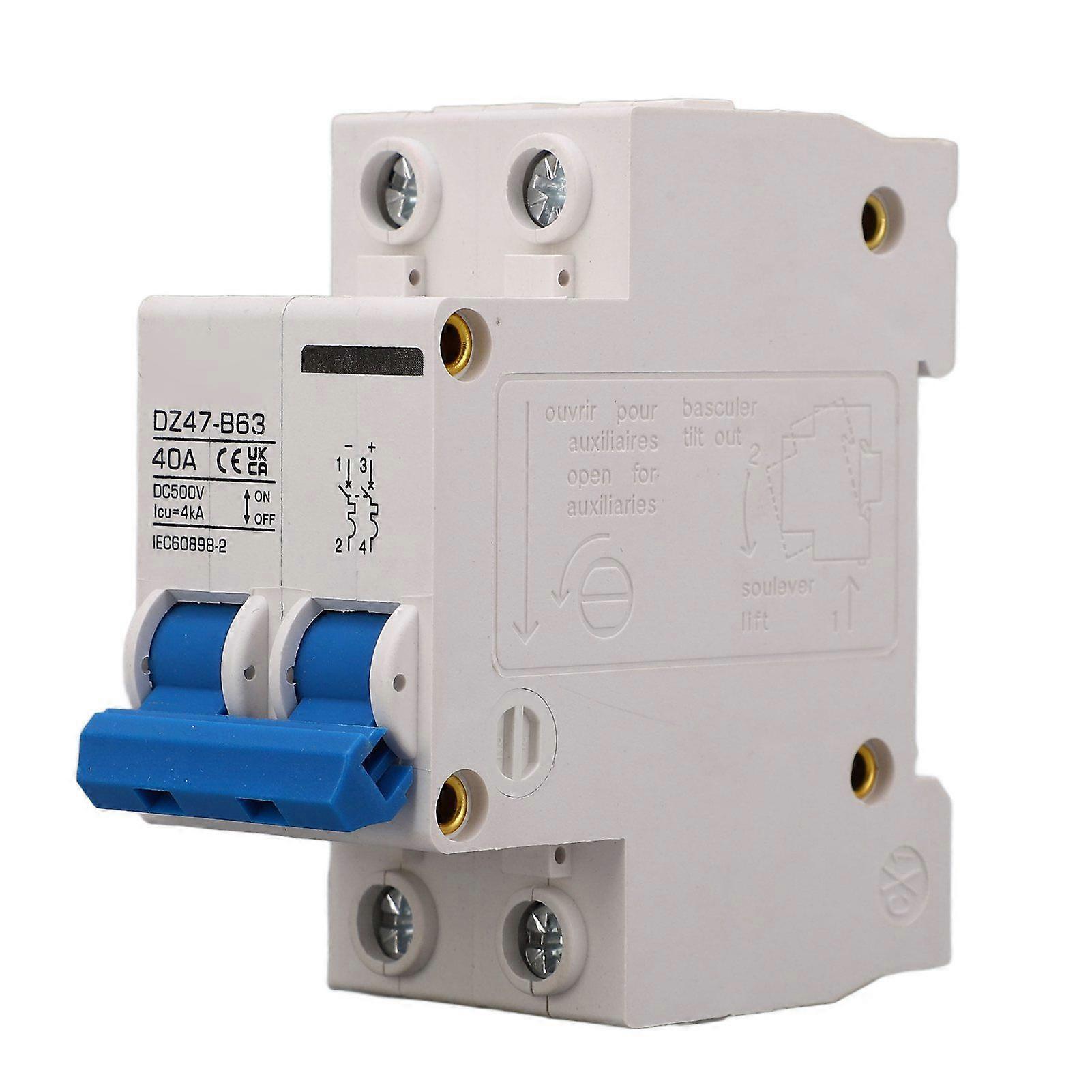 High quality  DZ47-B63 40A DC circuit breaker DC...