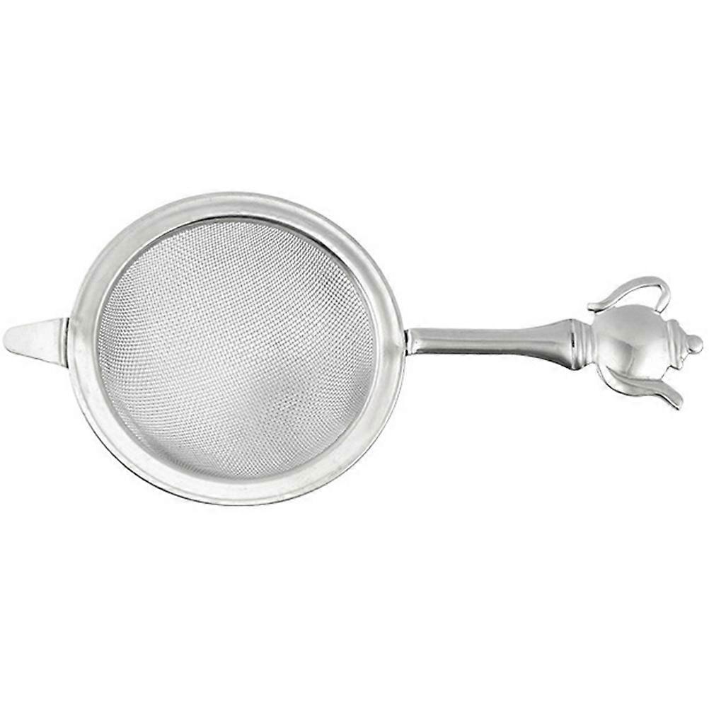Stainless Steel Fine Mesh Tea Strainer Infuser for Loose Leaf Tea, Easy to Clean, Home and Office Use with Handle