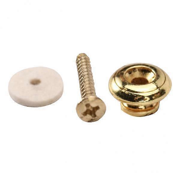8-9pack 1pc Gold Mushroom Head Guitar Strap Button