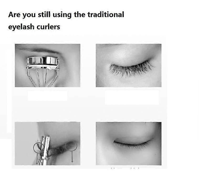 Heated Eyelash Curler with Silicone Heating Pads Beauty Heated Eyelash Curlers Fast Heating Natural Curling
