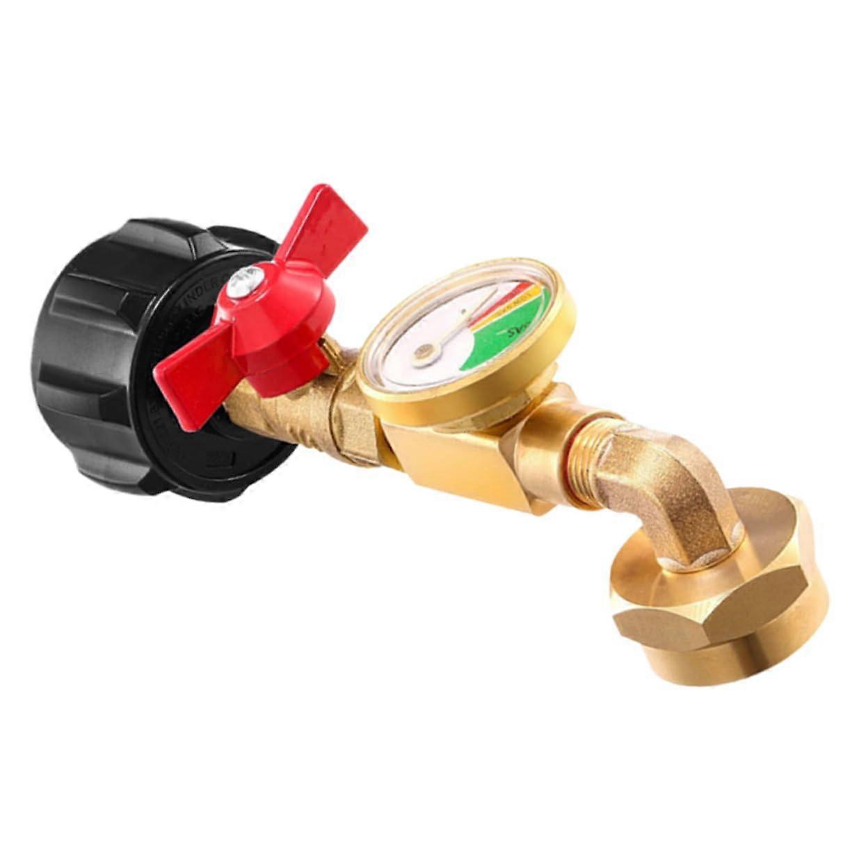 Adapter Fuel Gauge Cylinder Leak Detector Gas Level Indicator Gas Detector Adapter Connection Grill Gas Meter