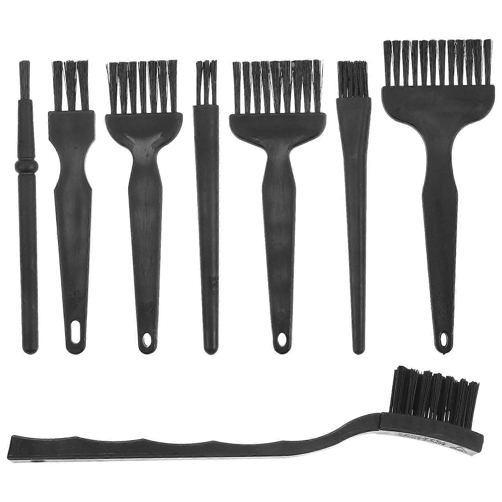 8 Piece Electric Brush Set with Non Slip Handle for Trimmer, Keyboard, Car Dashboard, and Travel Maintenance – Multi Use Cleaning Kit