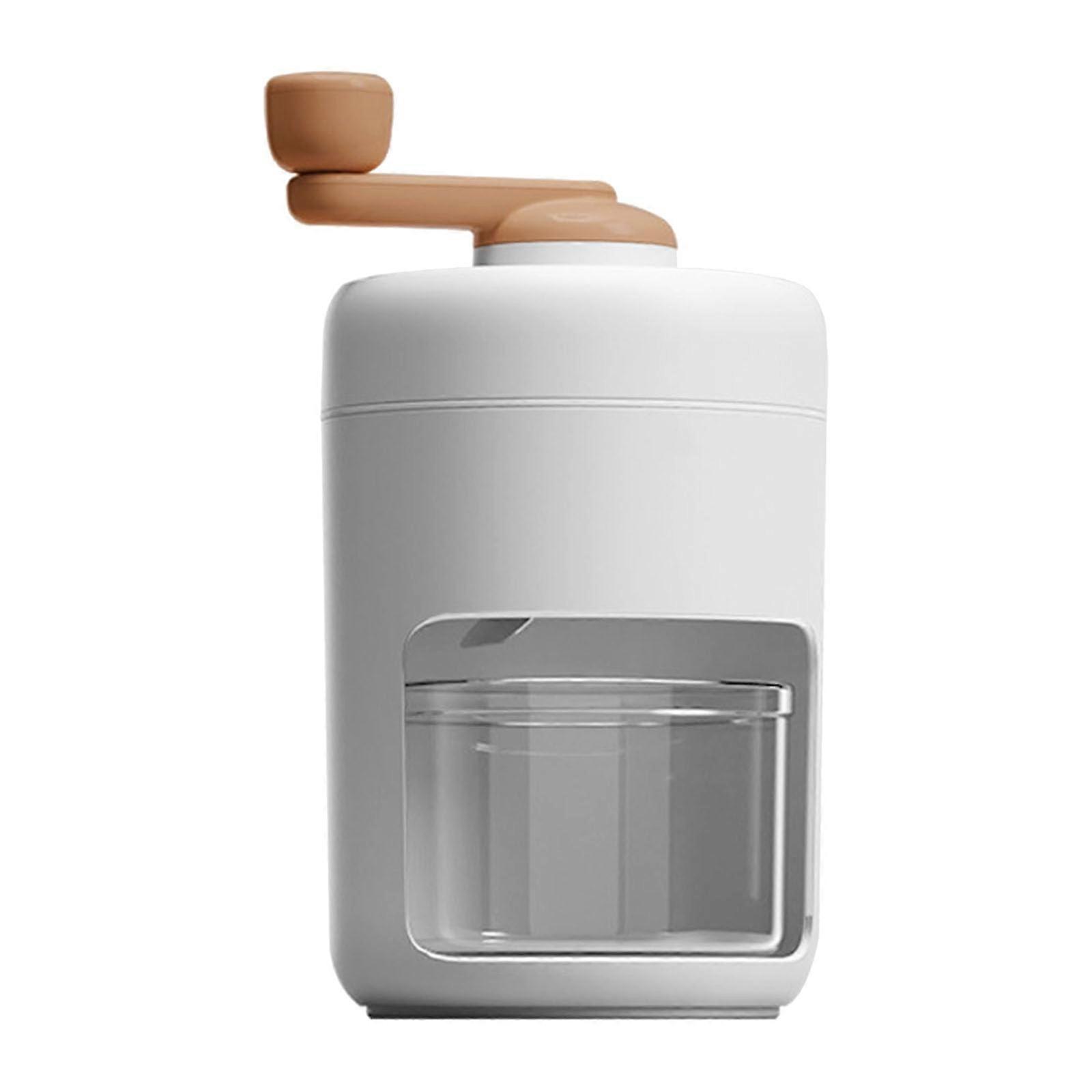 Manual ice shaver, portable, hand crank, nonslip handle, kitchen tool, ice crushing machine for snow and cocktails