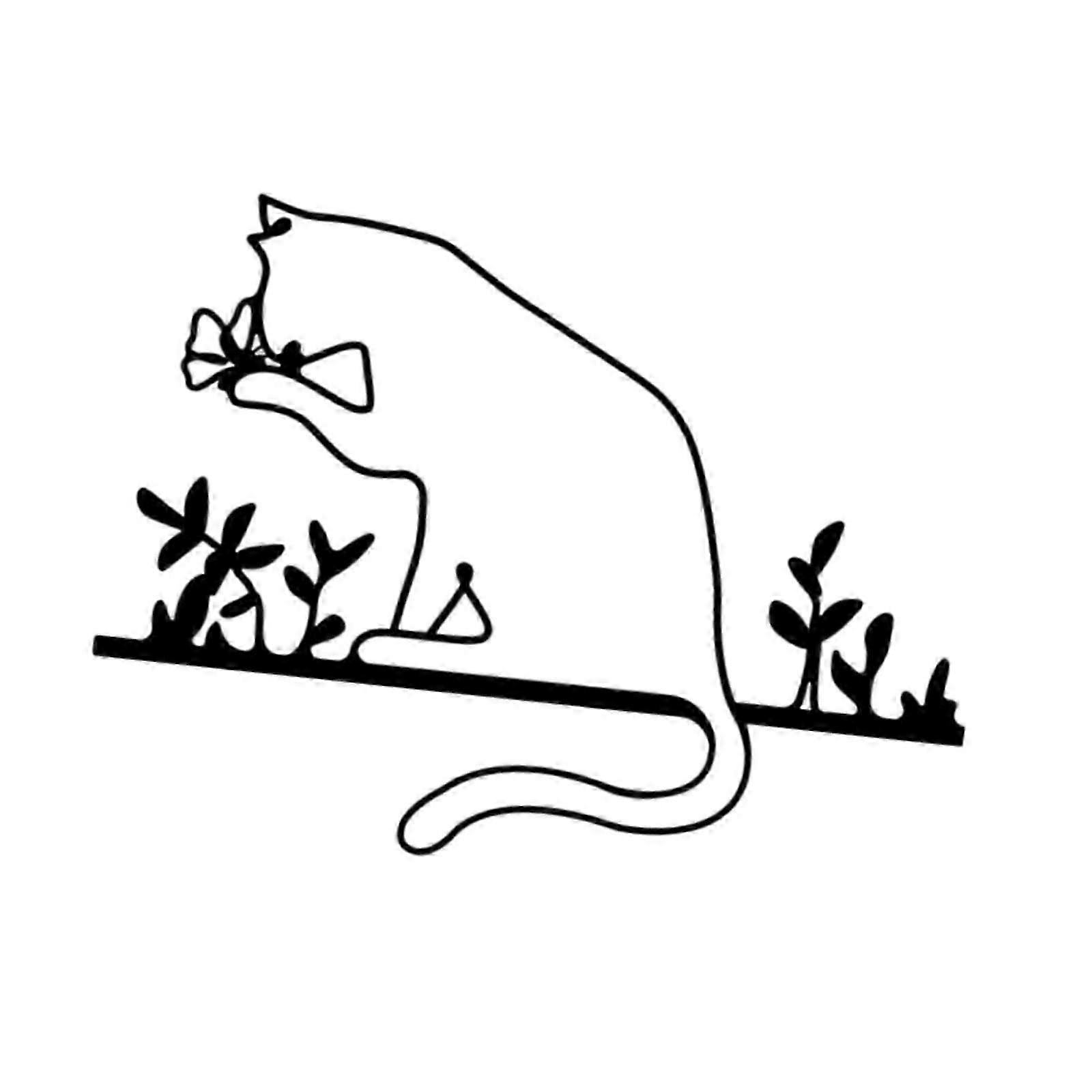 Unique Abstract Line Drawing Metal Wall Art Decor for Home Decoration in Living Room Spaces