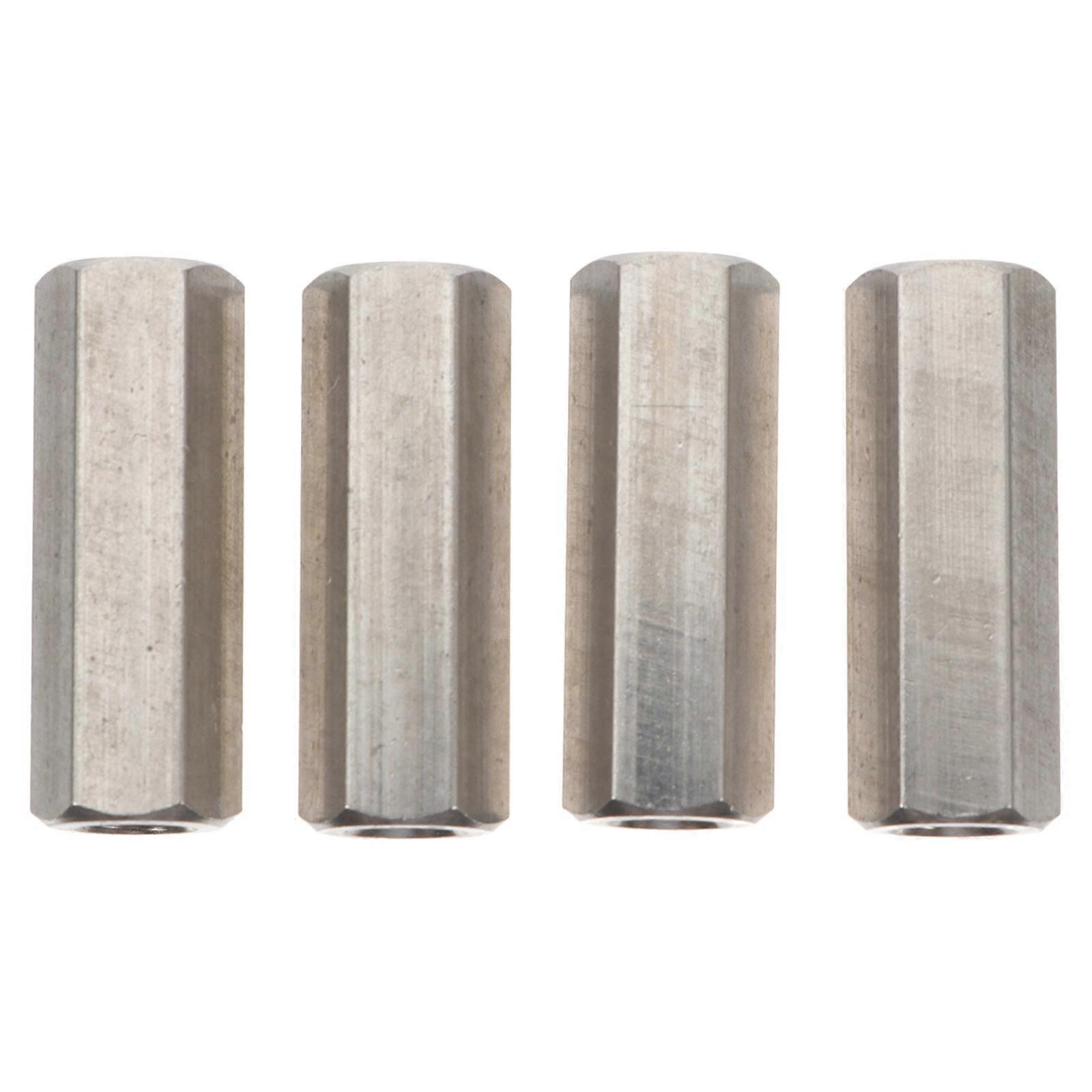 Metric Coupling Nuts Sturdy Connectors Silver 3x1cm Fastening Nut 4Pcs