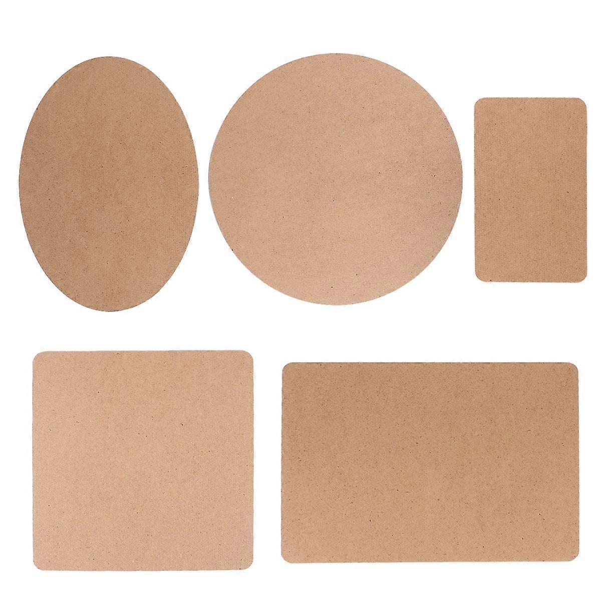 5pcs Wooden Model Base Plate Durable Cork Base for DIY Crafts, Safe for Handmade Projects & Creative Play