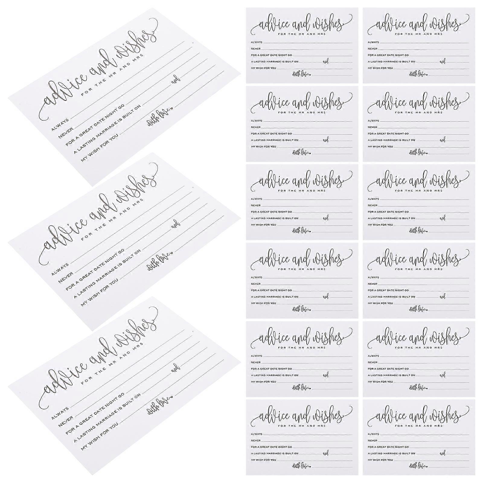 Table Place Name Cards Blessing Cards Bridal Shower Guest Interaction Couples 15.00X10.00X0.20CM 50Pcs