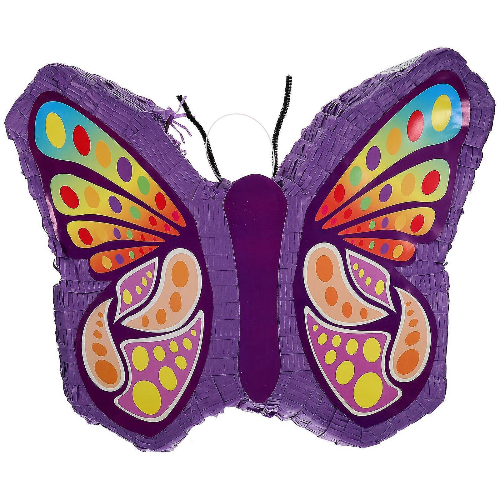 Purple Butterfly Pinata Decoration for Parties and Festivals Vibrant Paper Design