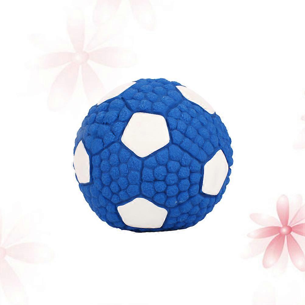 Puppy Chew Toys Squeaky Football for Pet Puppy Dog Teeth Training .36X2.36X2.36in 1Set