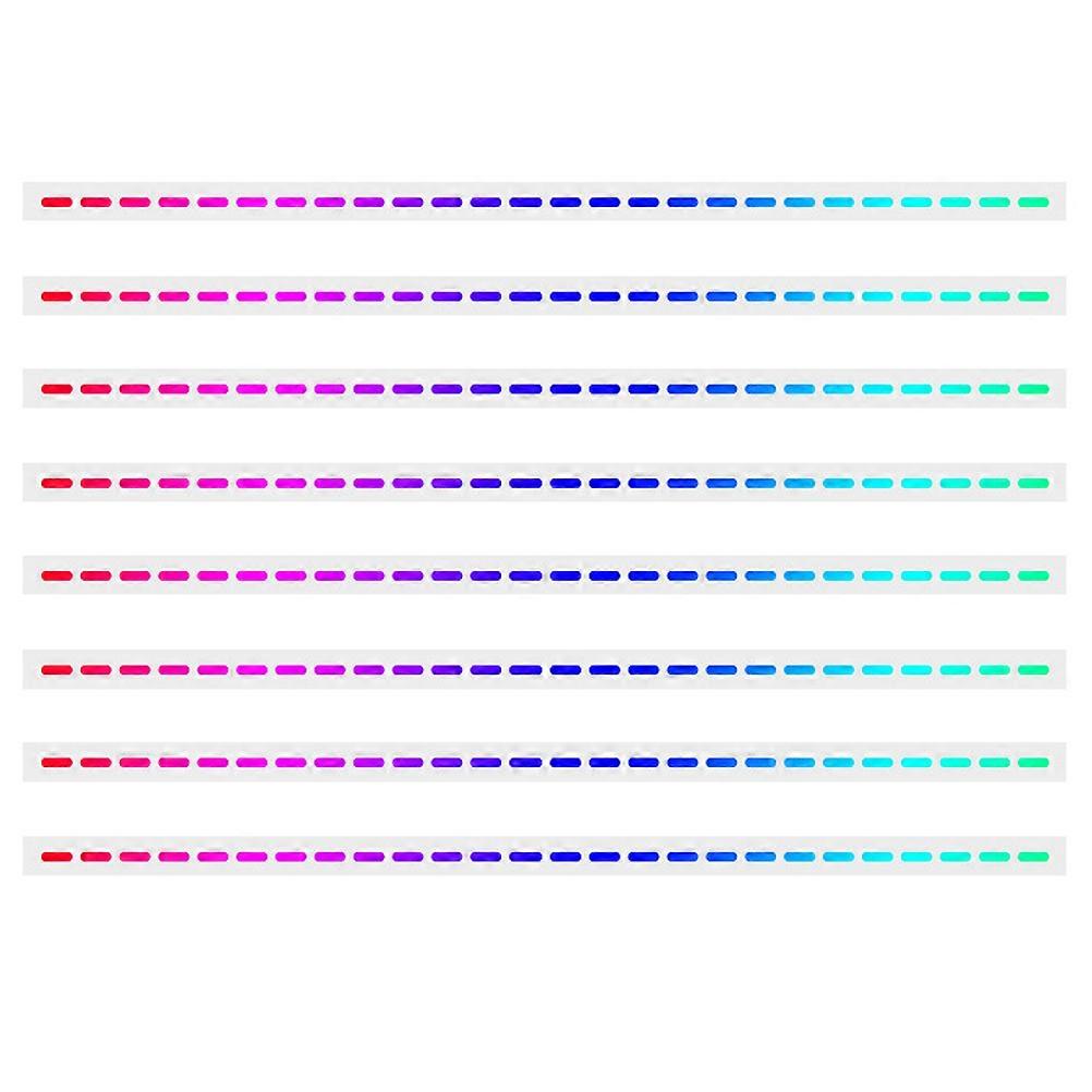 Reflective Wheel Stickers Creative Car And Motorcycle Decal Multi Color 60cm Luminous Waterproof 8Pcs