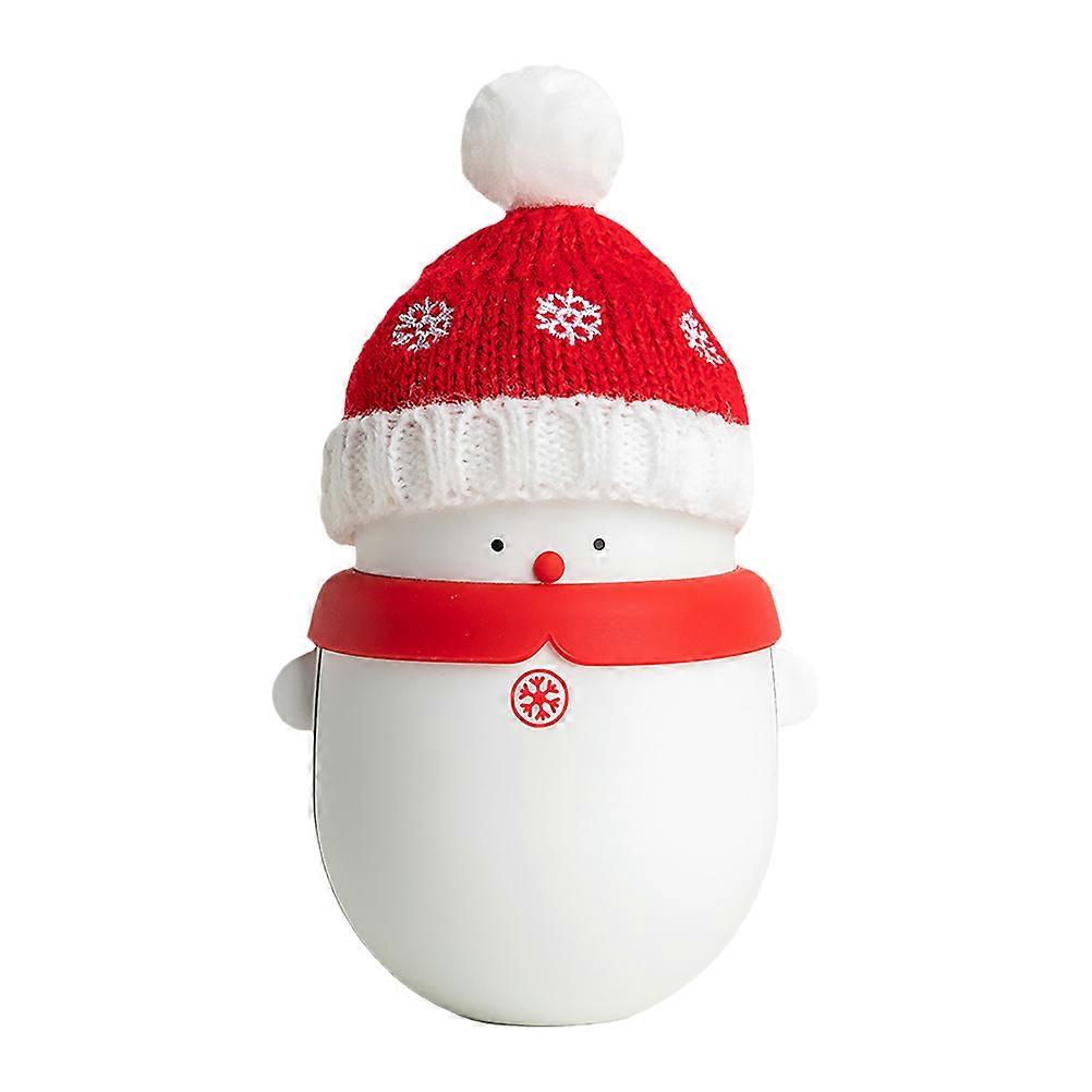 USB Hand Warmer Power Bank Portable Rechargeable Pocket Heater Snowman Design Multi Function Charger for Winter Outdoor Camping Gift