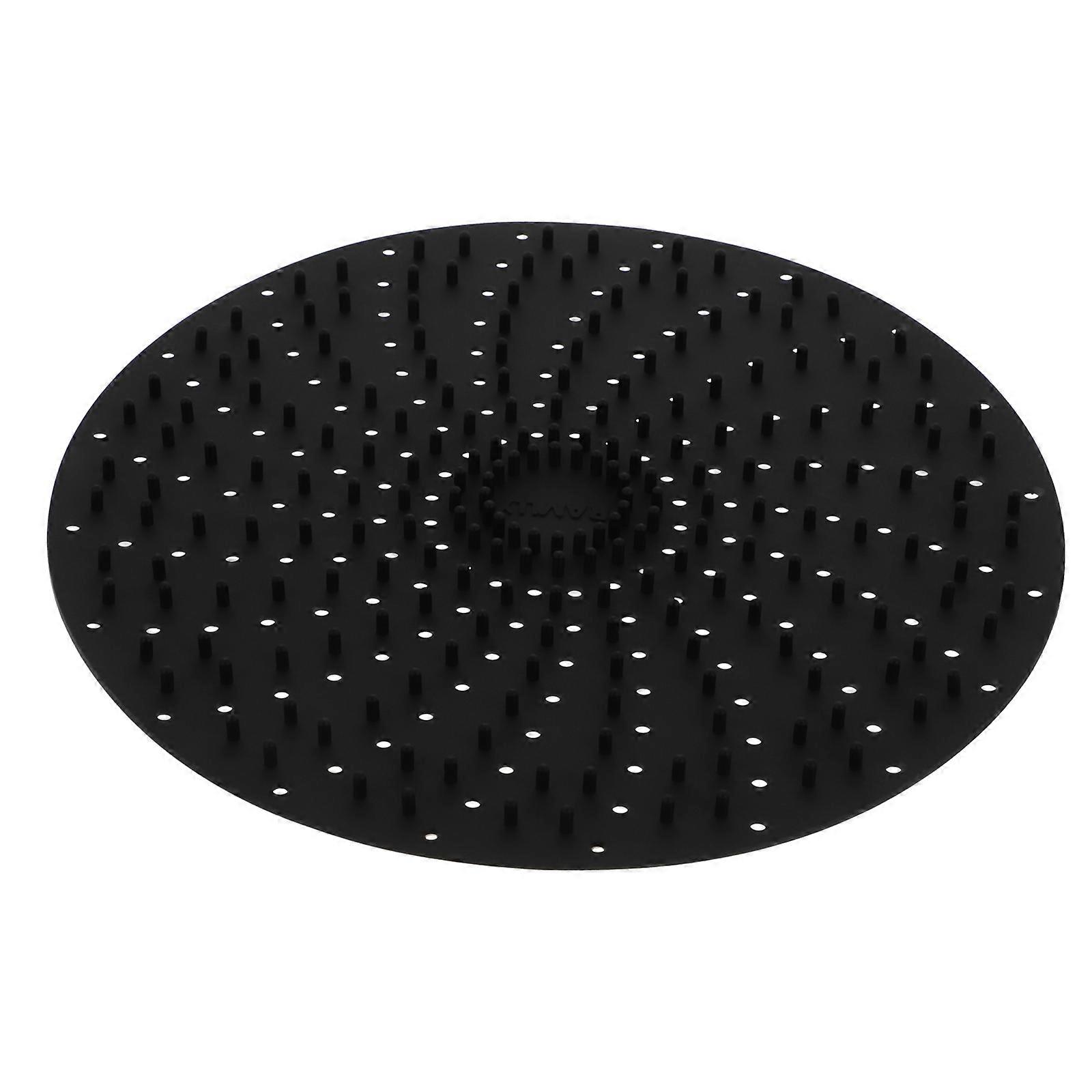 Creative Air Fryer Mat Round Shape Perforated Design Even Heat Distribution 1Pack