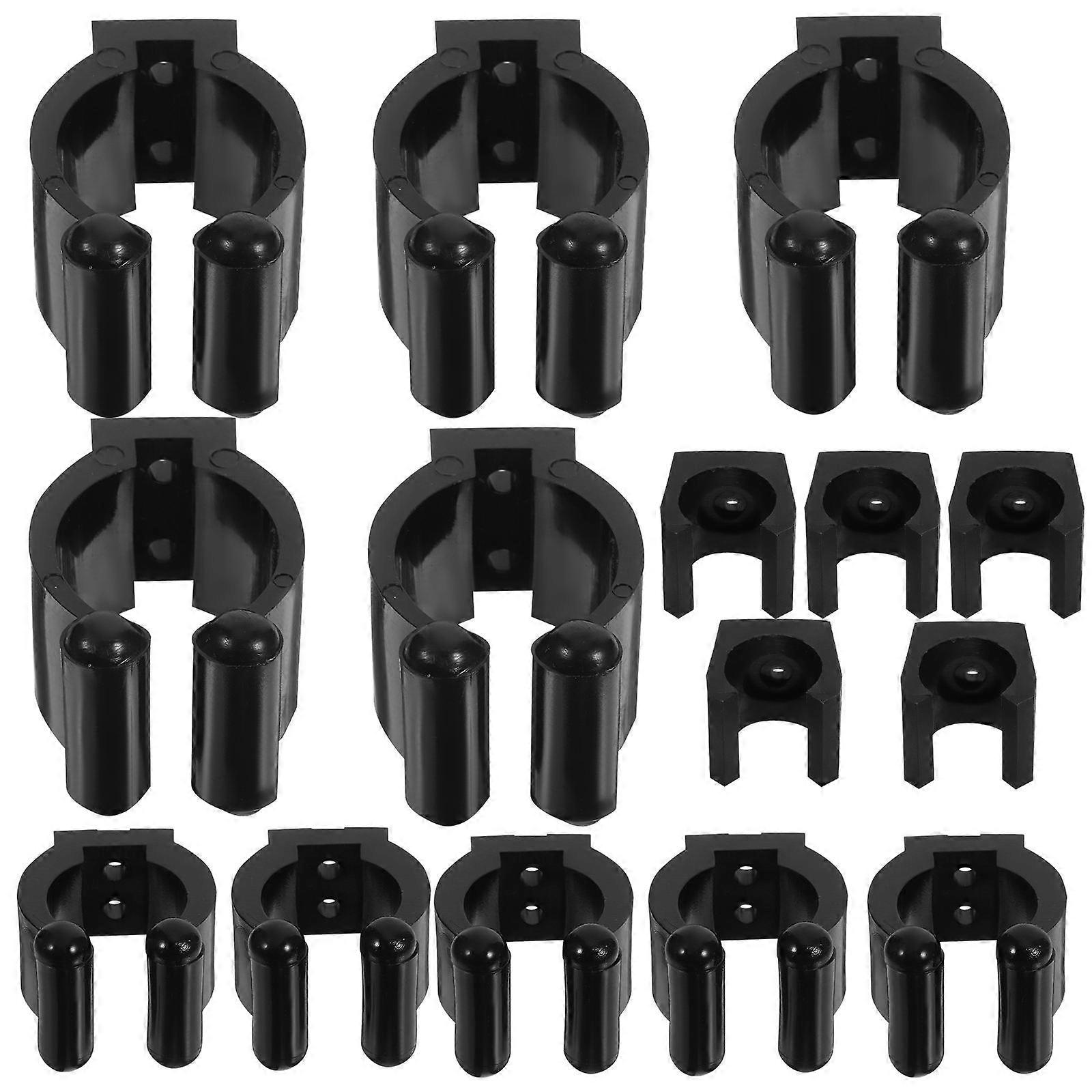 Fishing Rod Wall Holder Wall Mounting Compact Design PP Material 15Pcs