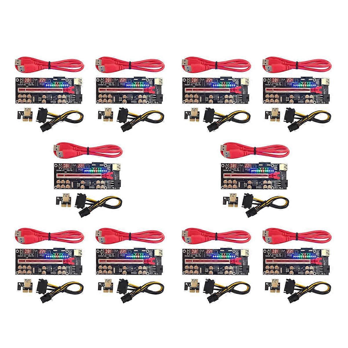 VER018 PRO PCI-E Riser Card USB 3.0 Cable 018 PLUS PCI Express 1X To 16X Extender PCIe Adapter for B