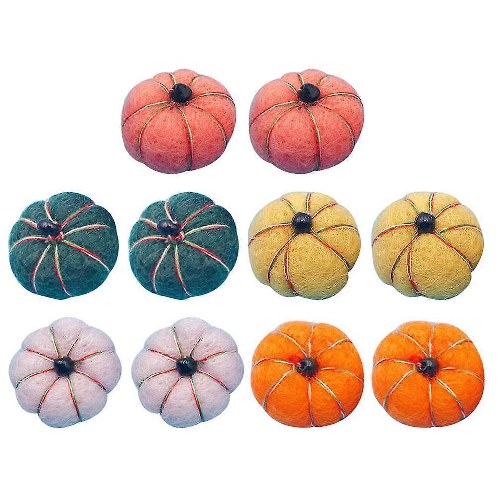 الخريف العناصر السائبة الحلي اليقطين DIY بروش زينة متنوعة الألوان 2x2CM 10 قطع