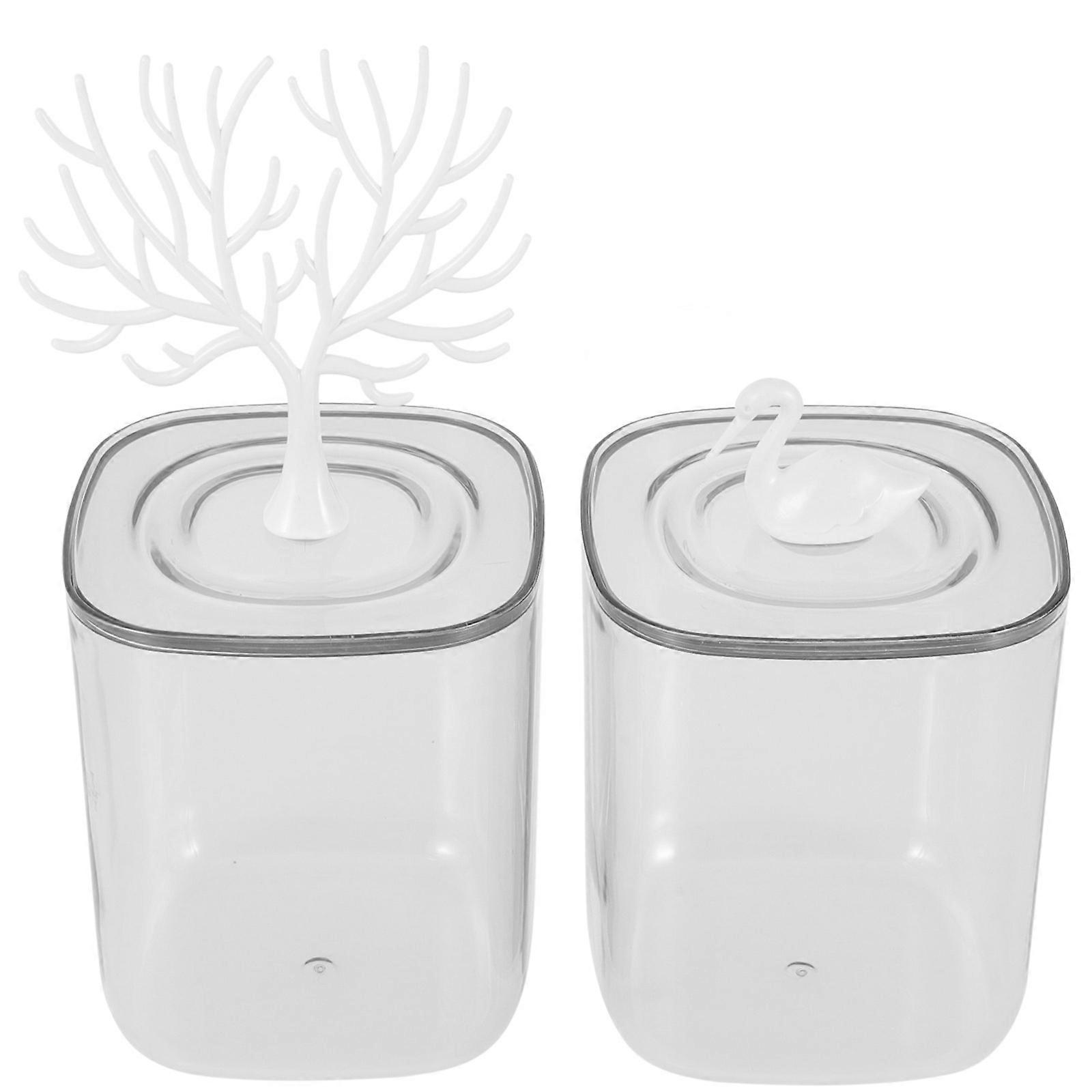 Container Vanity Storage Small Items 2Pcs
