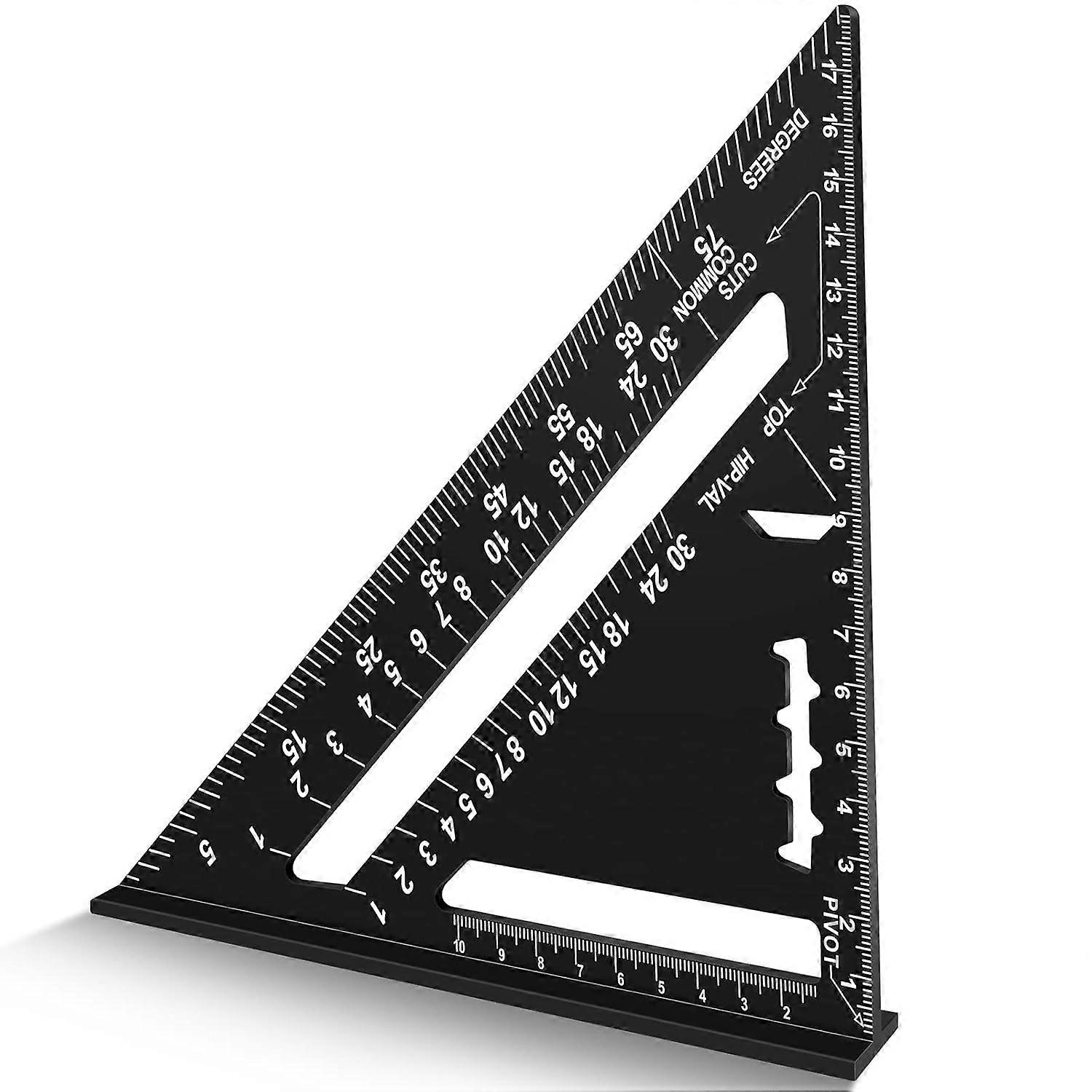 Carpenter's Square, High Precision Measuring Tools, Carpenter's Squares, Aluminum Multifunctional Ruler, Scribing Tools for Carpenter, Roofer, Engine