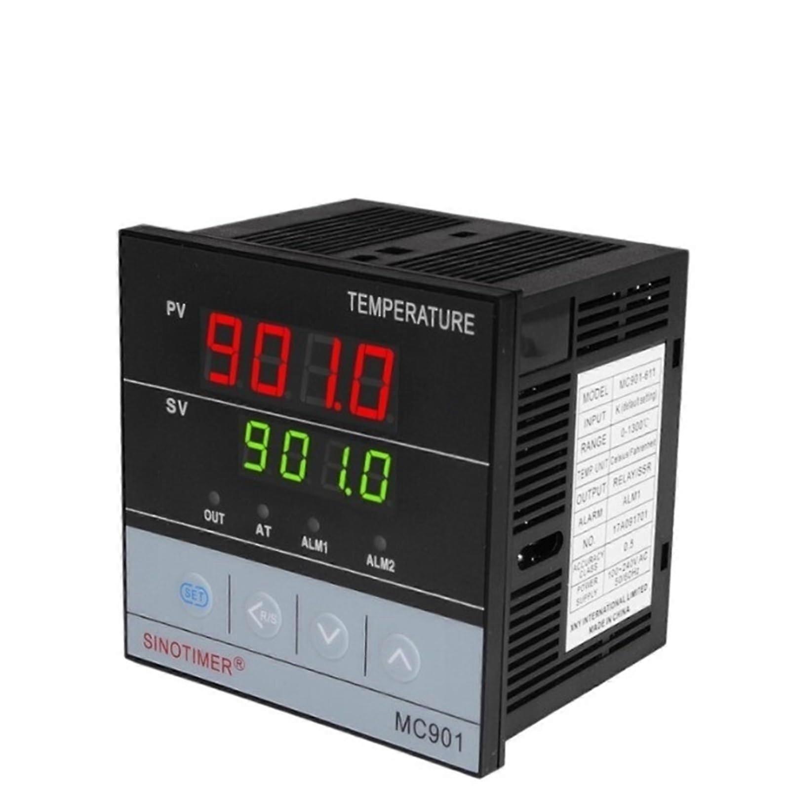 MC901 Universal Input Short Shell PID Intelligent Temperature Control Instrument Heating and Cooling Relay SSR Solid State Output 220 Ref: 6794