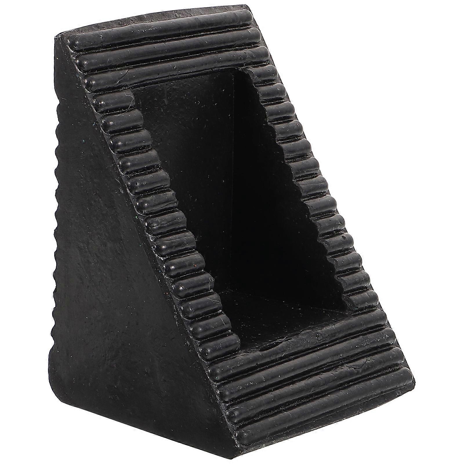 Portable Heavy Duty Rubber Wheel Chock – Non Slip Trailer Ramp Stopper for Trucks, Motorcycles & Caravans – Compact Design for Easy Storage and