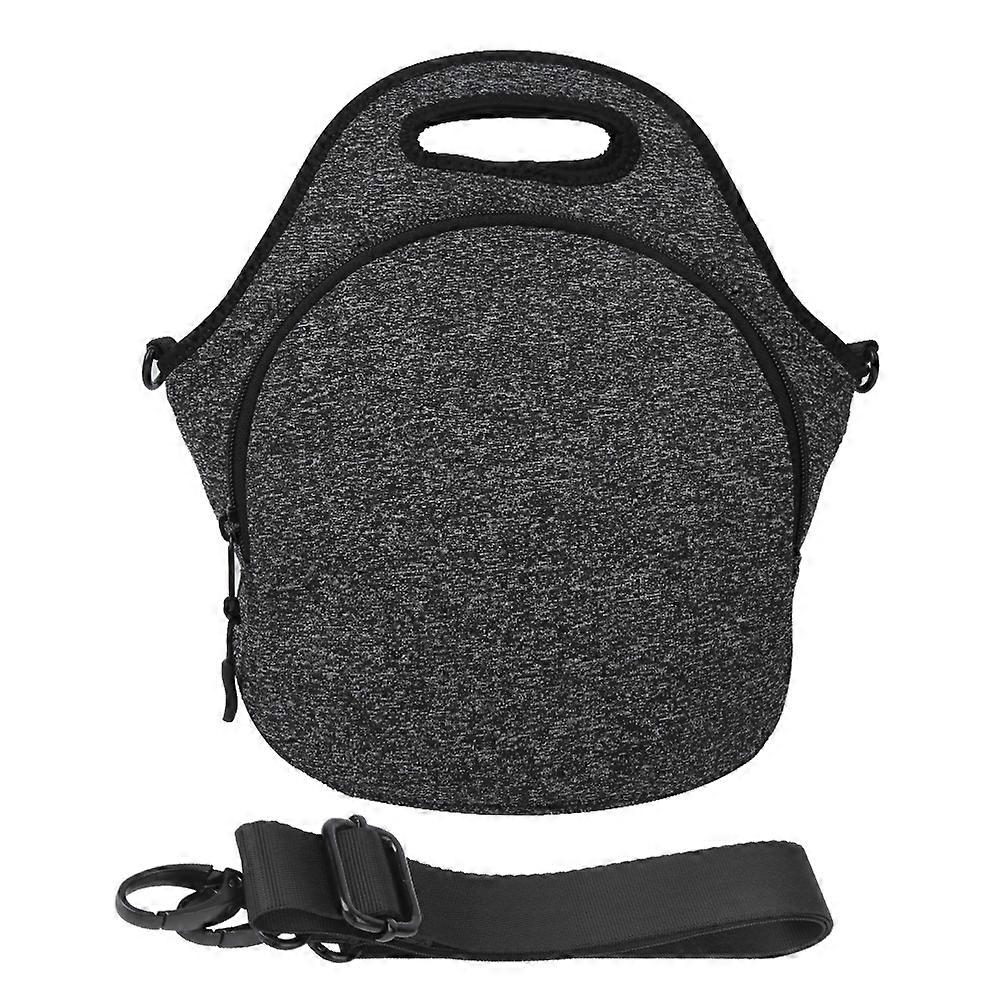 Neoprene Shoulder Strap Sports Bag Insulation Lunch Food Bag for Outdoor Picnics Travel WorkingDark Gray
