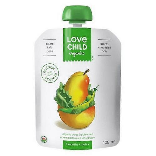 Love Child Organics Puree Pears Kale And Peas, 128 Ml (Case Of 12)