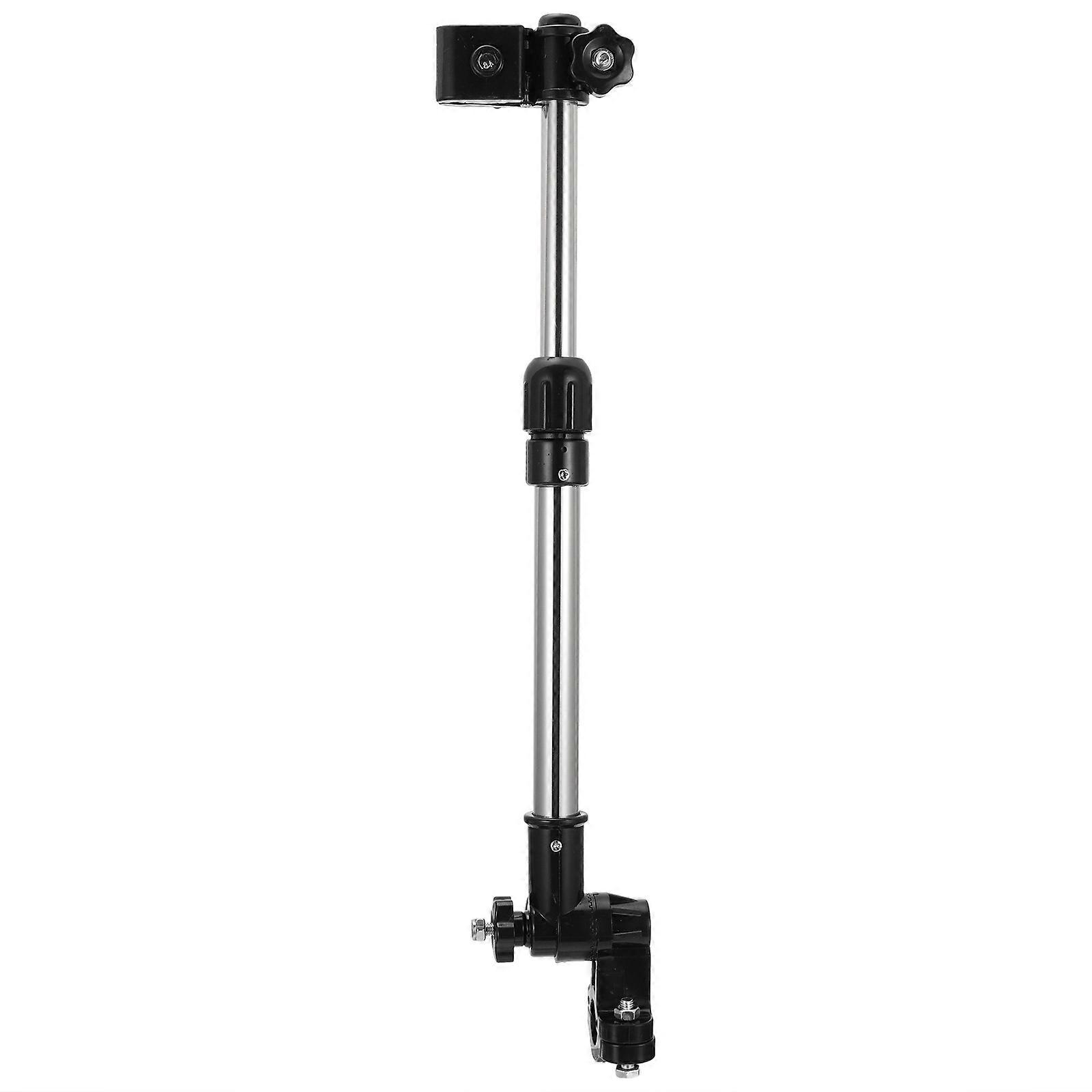 Sun Umbrella for Pram Adjustable Bike Umbrella Holder Black 30x8.5cm Angle Adjustment 1 Pc