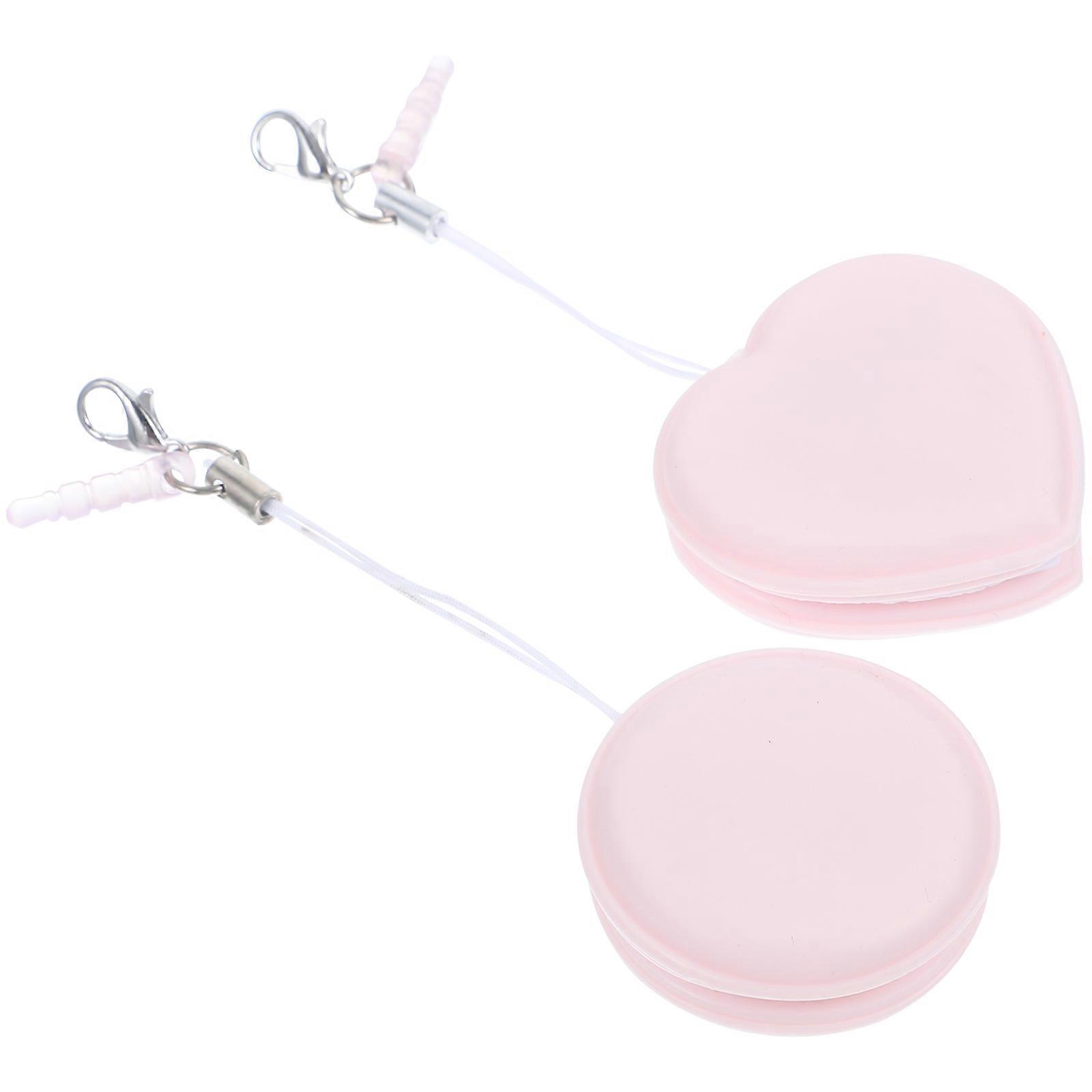 ワイプ携帯電話スクリーンクリーナー携帯電話スクリーンクリーニングツールピンクハートシェイプ2個