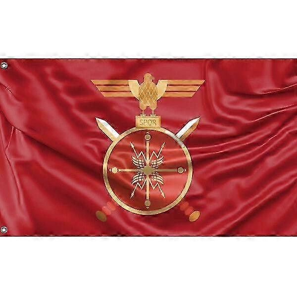Fictional Ancient Rome Flag, Unique Design, Available in 3x5 Ft / 90x150 cm and 4x6 Ft / 120x180 cm Sizes