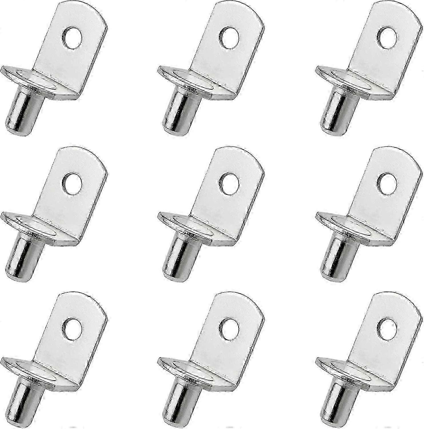 25 Pieces Metal Shelf Support Pins L Shape Brackets for Wood Shelves
