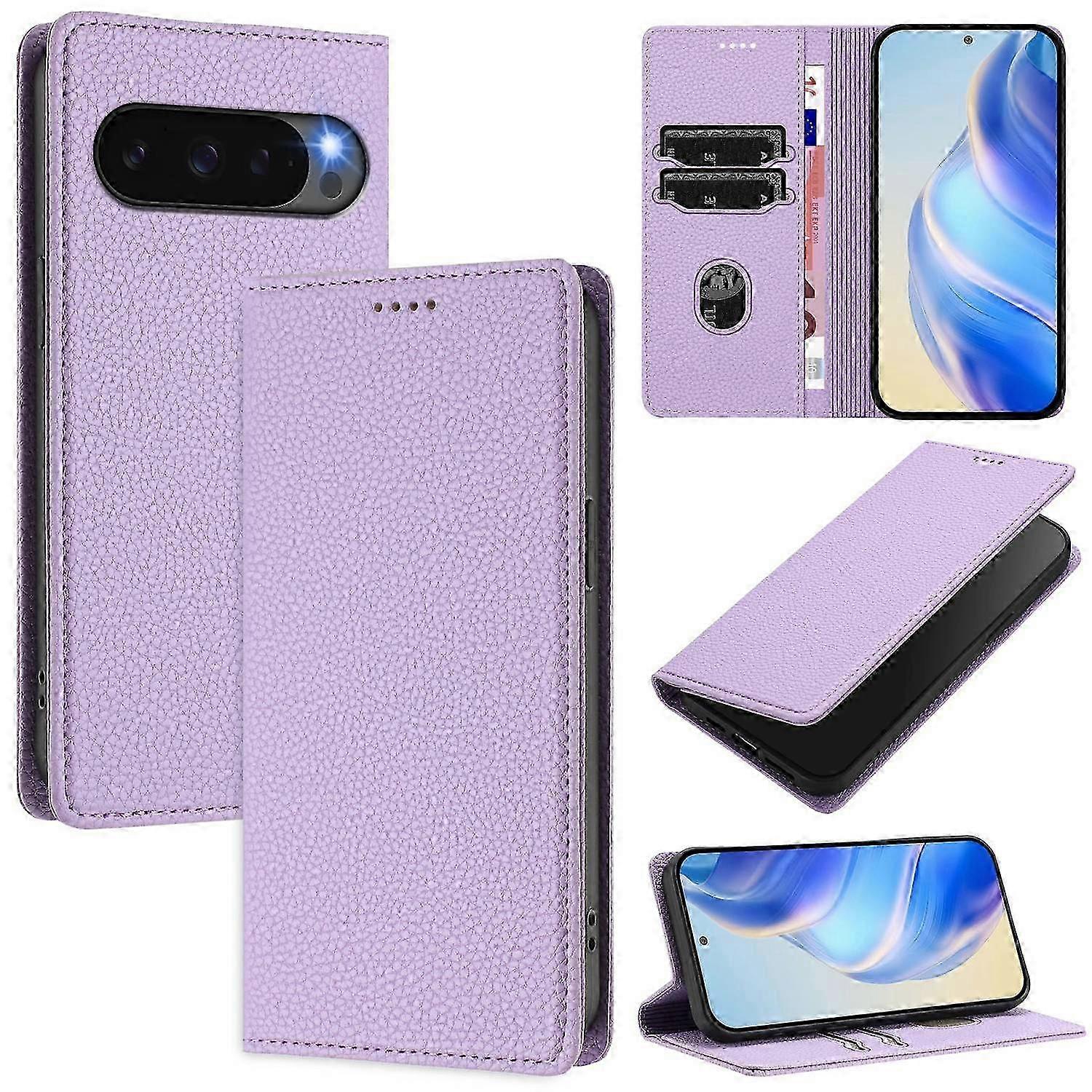 For Google Pixel 10 Pro Compatible Wallet Case RFID Blocking Mobile Cover