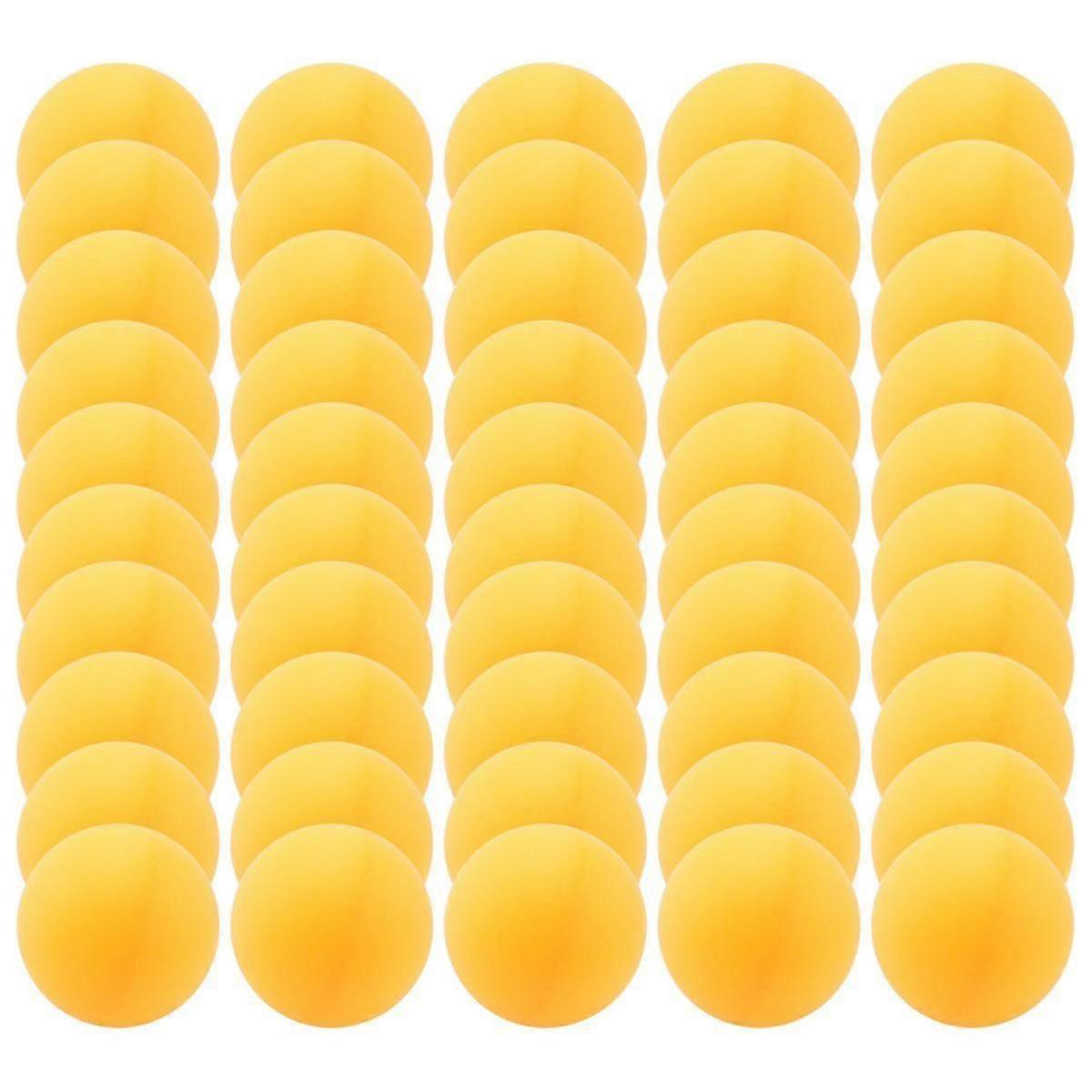 50 × السليلويد 40 مم كرات تدريب تنس الطاولة ، كرات بينج بونج ، Yelow / White Random