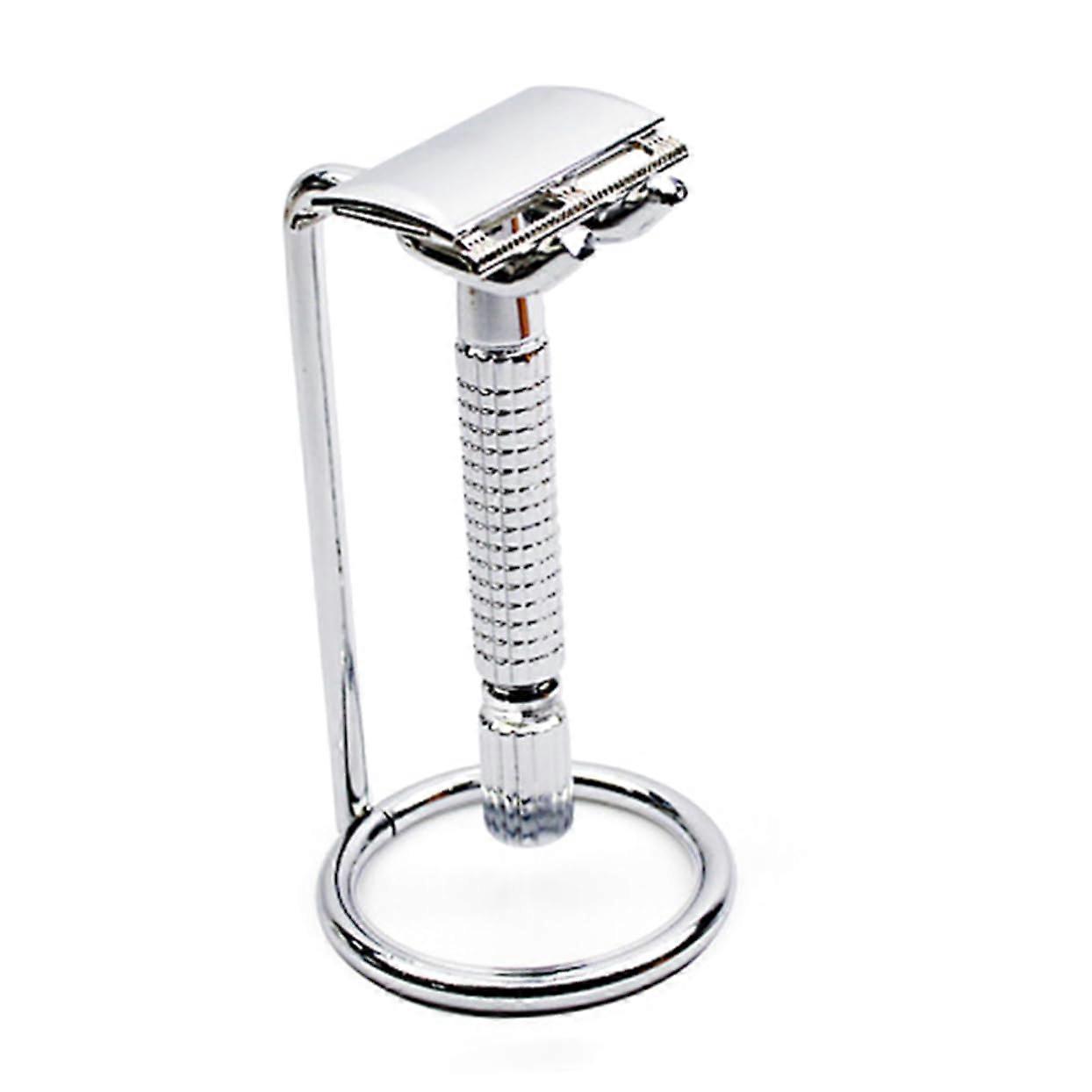 Brush Holder Double Shaving Stand Multifunctional Rack Security Organizer Random Style Bathroom Countertop