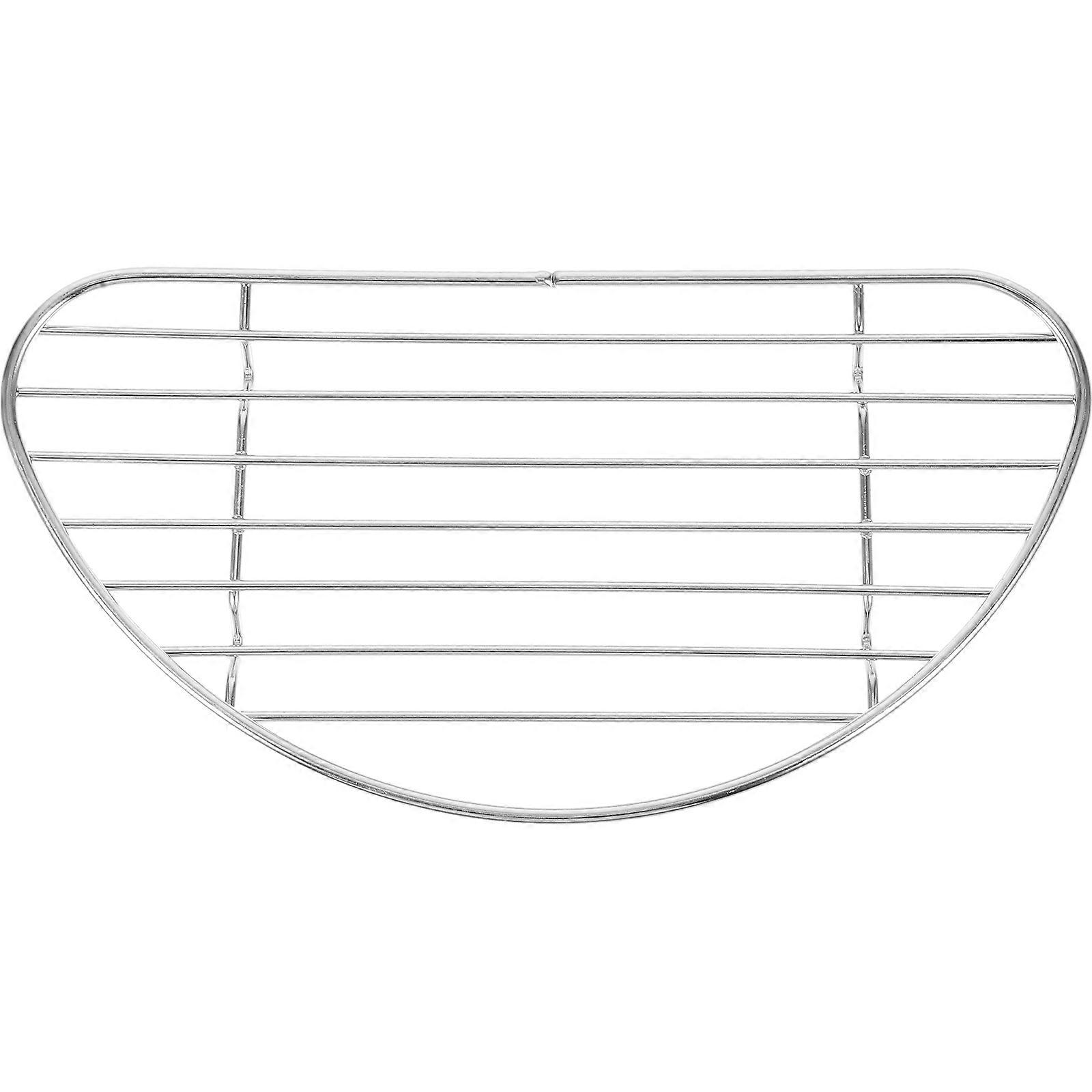 Wire Cooking Rack Stainless Steel Baking Cooling Rack Kitchen Tool Rectangular Shape Silver Color Cooling Food 1Pcs