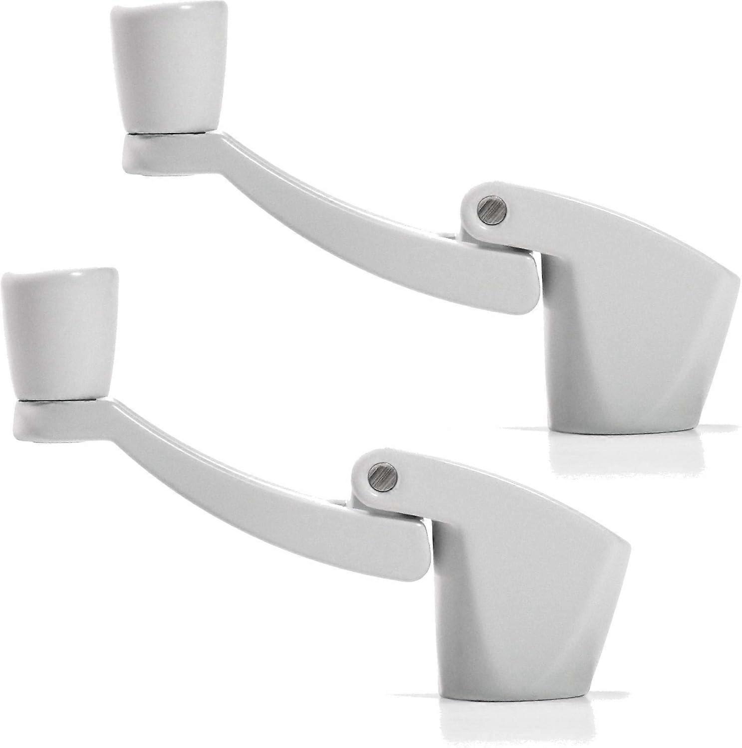 Folding Window Crank Handle, 11/32” Spline, White, 2-Pack White 2 Pack
