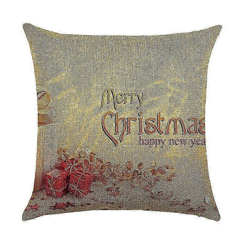 Nova capa de travesseiro de linho de algodão com design de Natal para capa de almofada de sofá adequada para decoração de casa 2453jpjcjh