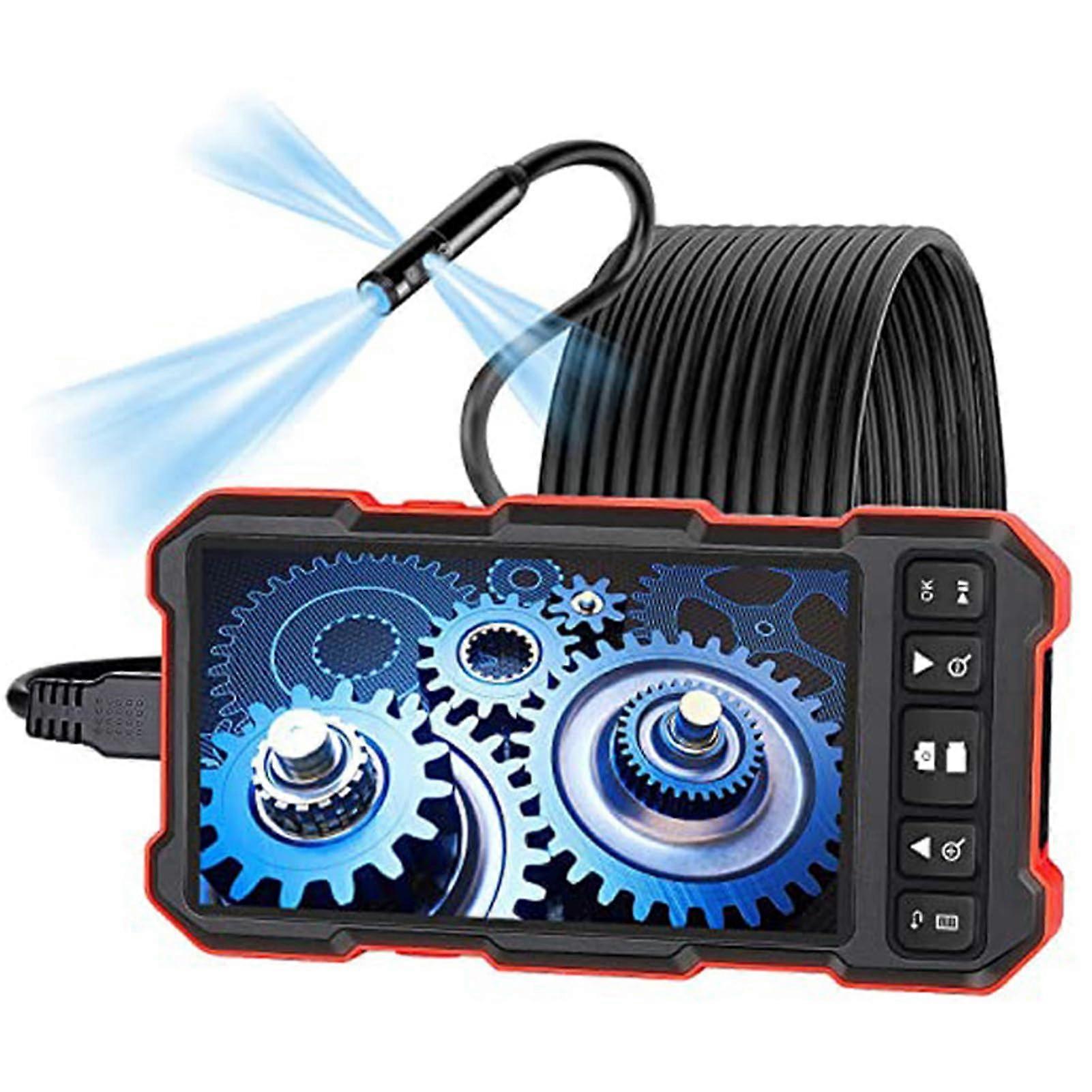 Camera endoscope, 4.5inch IPS screen, portable handheld for industrial pipes, automotive inspection