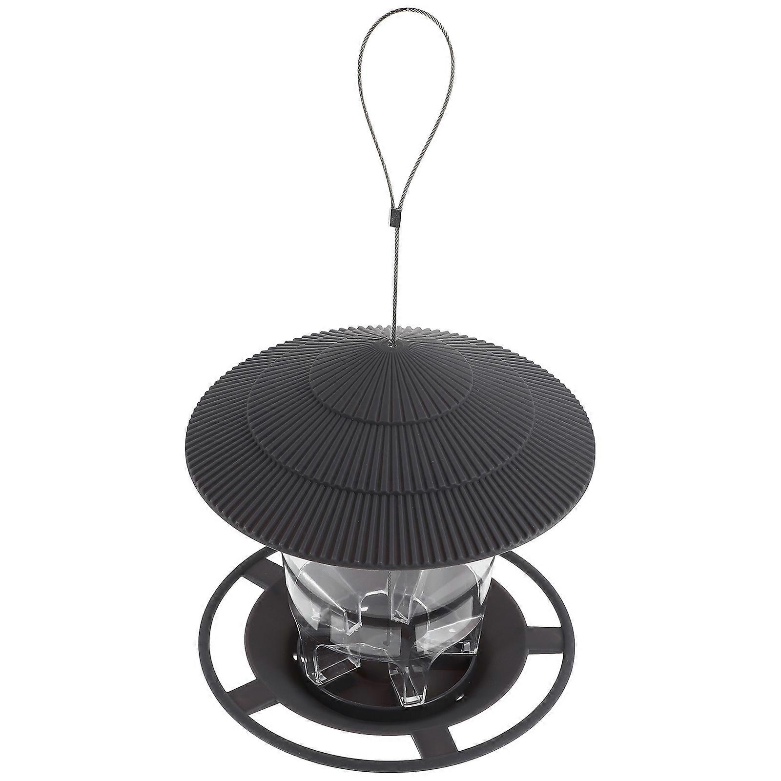 Outdoor Garden Wild Bird Feeder Parrots Hanging Feeder with Waterproof Roof