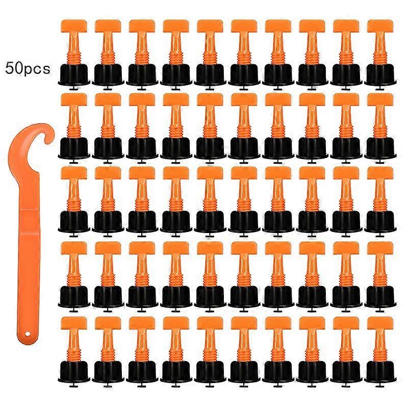 Tile Leveler - Tile Positioning Leveler, 50 Piece Leveling And Leveling System Kit, Reusable Tile Leveler Kit (pendulum)